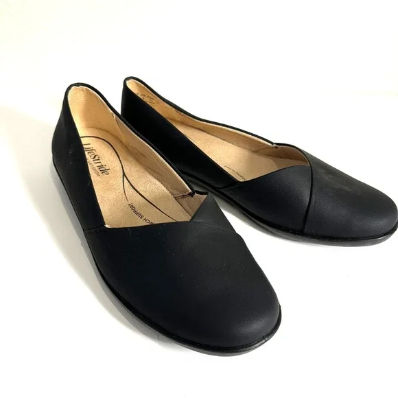 Lifestride Notorious Women's Flats, Black, 10W - Picture 6 of 10
